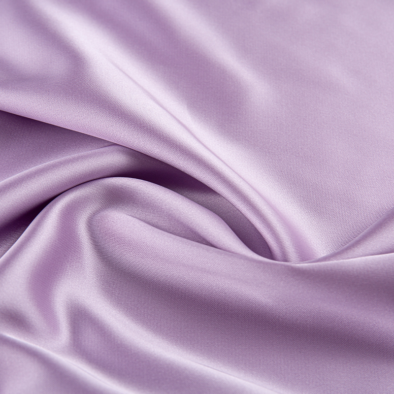 HY323 Dark Purple 180GSM útkový elastický satén Polyesterová tkanina pro oděvy, šaty, špičkové spodní prádlo