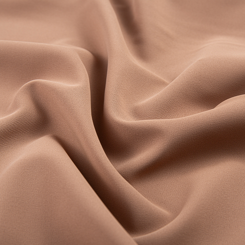 DS347 220GSM Light brown High elastic anti-wrinkle skin-friendly matte filament 3/1 oblique polyester spandex 4 way stretch fabric