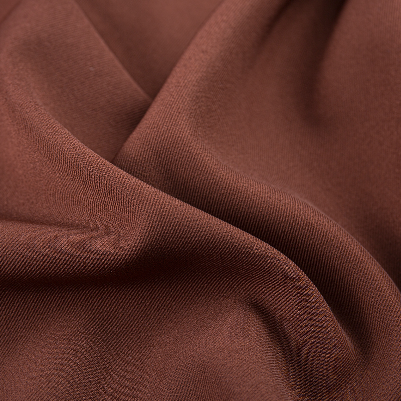 HY253 Brown Čistý britský kepr čtyřsměrně strečový směsový spandex