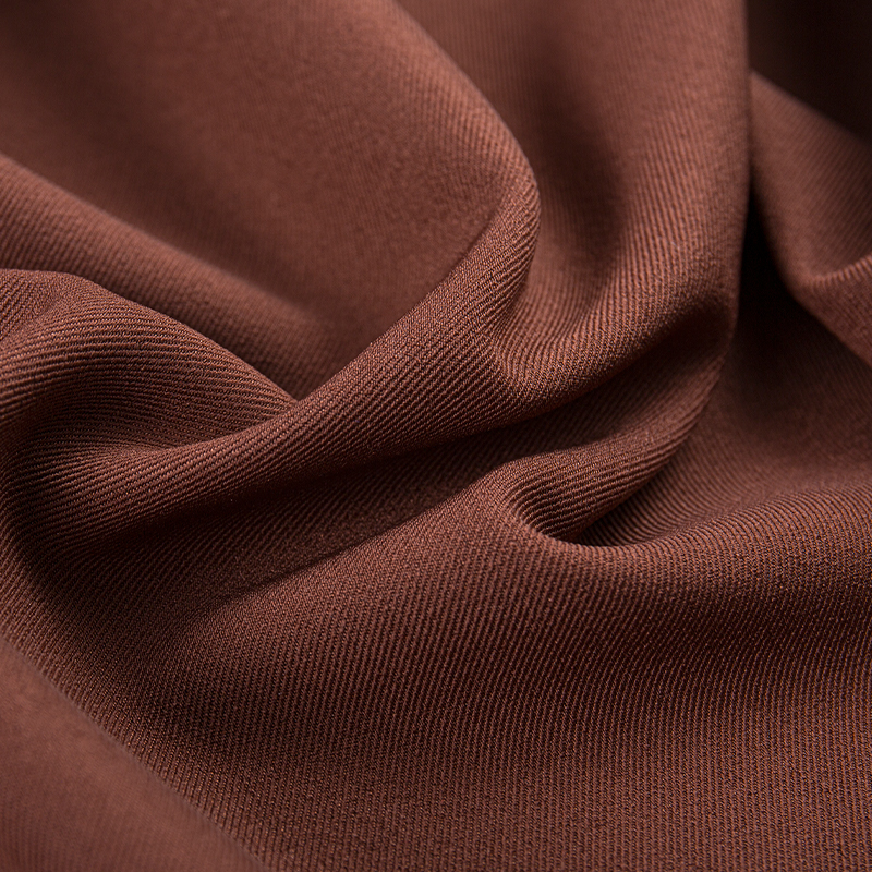 HY253 Brown Čistý britský kepr čtyřsměrně strečový směsový spandex