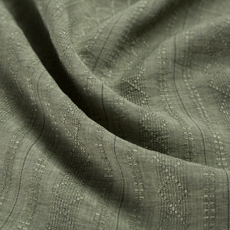 HY556-Black 136GSM 100%P Black Diamond Stripe Lyocell Fabric